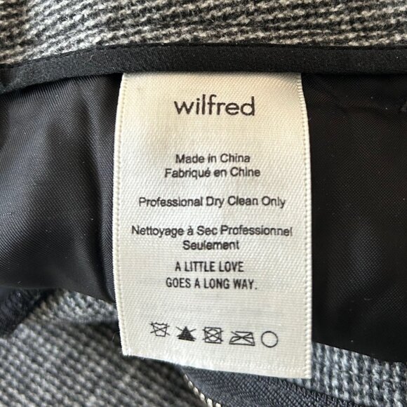 Wilfred Wool / Nylon Dark with Light Shades of Gray Pants Sz 6 - Picture 7 of 9